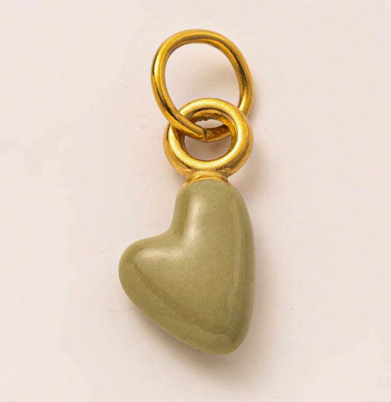 Birth Month Heart Charms
