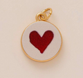 "Love Stamp" Coin Enamel Charm