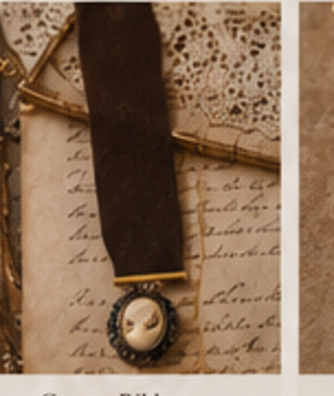 Cameo Ribbon Elastic Bookmark