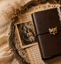 Hypatia Edition leather and stitching detail