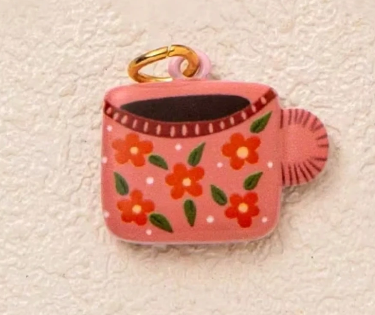 "Coffee Lover" Enamel Charm