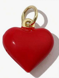 "Fire Red" Heart Enamel Charm